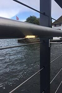 Flexo-Handlauf mit Licht in Horgen